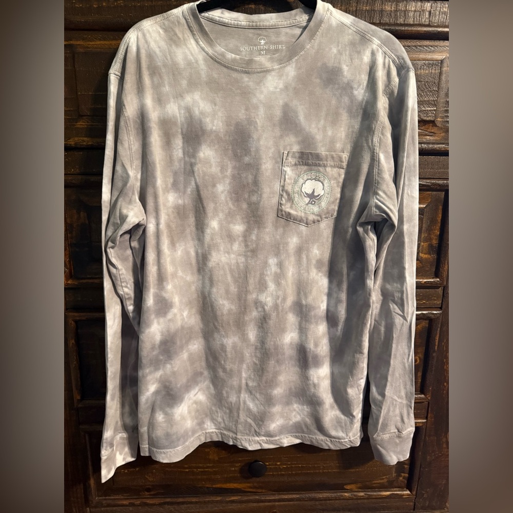 The Southern Shirt Company Tie-Dye Gray Long Sleeve Tee